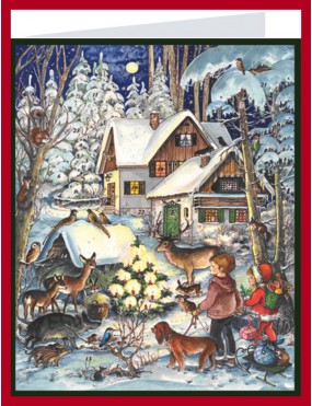 Advent Calendar Christmas Card