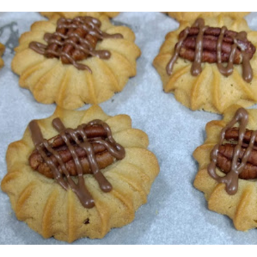 Maple Pecan Spritz Cookie Maple Pecan Spritz Cookie